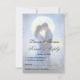 ムーンライ結婚ズシアルラブナイトスキーテーマ 出欠カード