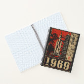ムーンランディング1969宇宙履歴デザイン ノートブック (内部)