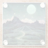 ムーンランドスケープファンタジー ガラスコースター (裏面)