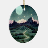 ムーンランドスケープファンタジー セラミックオーナメント (右)