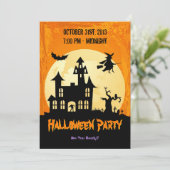 ムーンラ幽霊のよく出るイトハウスイン墓地-ハロウィーン 招待状 (スタンド正面)