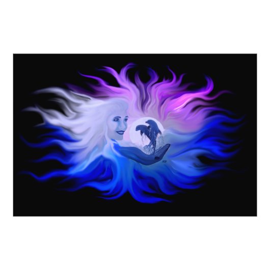 ムーンリのイルカ フォトプリント            (正面)