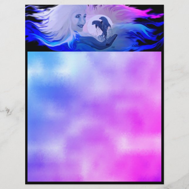 ムーンリのイルカ レターヘッド (正面)