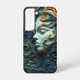 ムーンリットウーマン3Dアート SAMSUNG GALAXY S22ケース