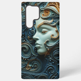 ムーンリットウーマン3Dアート SAMSUNG GALAXY S22 ULTRAケース