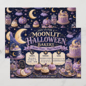 ムーンリットハロウィンベーカリー 招待状 (正面/裏面)