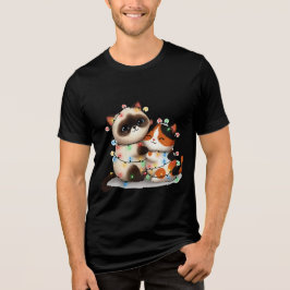 ムーンリットバレンタインの抱擁 トライブレンドTシャツ