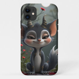 ムーンリットミスチーフフォレストスピリットオブクリムゾンブルーム iPhone 11 ケース
