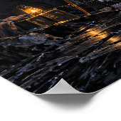 ムーンリット溶岩管天文台 12x16 ポスター (角)
