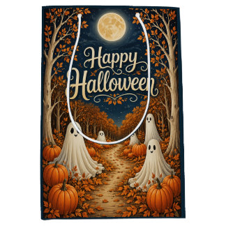 ムーンリット・パンプキン・パス ハロウィン ハーベスト ミディアムペーパーバッグ