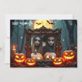 🎃ムーンリット・マスカレード カスタムフォトカード 招待状 (正面)