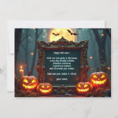 🎃ムーンリット・マスカレード カスタムフォトカード 招待状 (裏面)