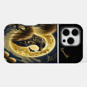 ムーンリバーに映る鷲の影 iPhoneケース (裏面横)
