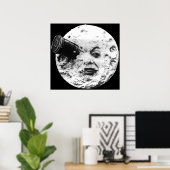 ムーンルボヤージュダンラルーヌへの旅 – 顔 ポスター (ホームオフィス)