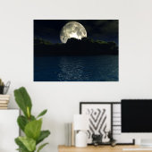 ムーンレイクポスター ポスター (ホームオフィス)