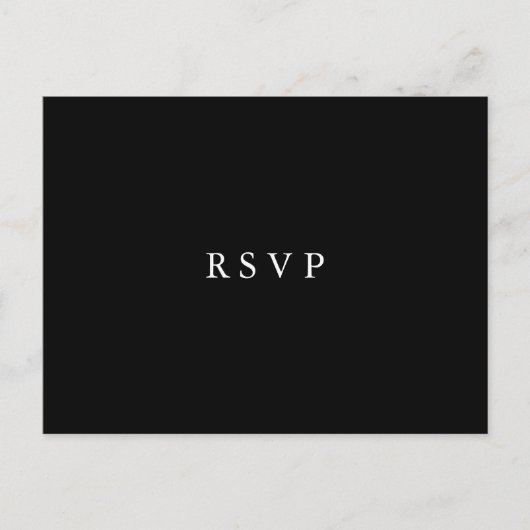 ムーンレイトブルーム | フローラルウェディング  RSVP 料理選択 インビテーションポストカード (正面)