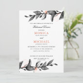 ムーンレイドゥ・ブルーム | ボタニカルウェディング・リハーサルディナー 招待状 (スタンド正面)