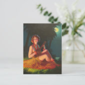 ムーンレイト・ガール・ウィズ・バンジョー・ウクレレ ポストカード (スタンド正面)