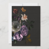 ムーンレイト フローラル セーブ・ザ・デート ウェディング 招待状 (裏面)