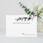 ムーンレイド・ブルーム | 結婚アドバイスカード 招待状 (スタンド正面)