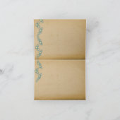 ムーンレイト・ロマンス・ウェディング　サンキュー・ノート - ブルネット サンキューカード (内部)