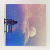 ムーンレインボー：パステルスカイ美しい。 ジグソーパズル (横)