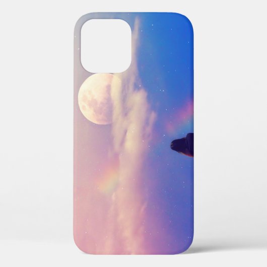 ムーンレインボー：パステルスカイ美しい。 Case-Mate iPhoneケース (裏面)