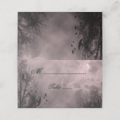 ムーンレッド幽霊のよく出るスカイとラヴェンス折り畳み座席表 プレイスカード (外部開封)