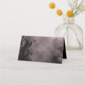 ムーンレッド幽霊のよく出るスカイとラヴェンス折り畳み座席表 プレイスカード (裏面)