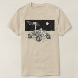 ムーンローバー探査イラスト Tシャツ