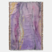 ムーンロー金ゴールド絵画抽象芸術 スローブランケット (正面縦)