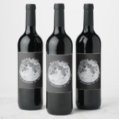 ムーンワイパーソナライズされたン ワインラベル (ボトル)