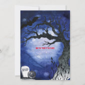 ムーン不気味ウィッチカボチャ墓地 招待状 (裏面)