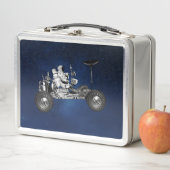 ムーン乳母車ロードトリップ宇宙トラベルタイムマシン70s メタルランチボックス (インサイチュ)