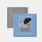 ムーン俳句のアートマグネットを収穫 マグネット (正面/裏面)