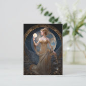 ムーン女神クイーンファンタジーアートポストカード ポストカード (スタンド正面)