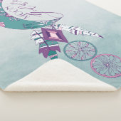 ムーン女神ティール（緑がかった色）ボホドリームキャッチャージプシーデザイン シェルパブランケット (3/4)