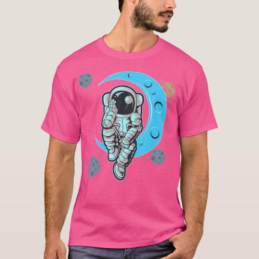 ムーン宇宙飛行士 Tシャツ (正面)
