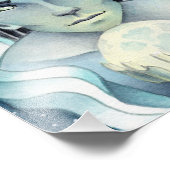 ムーン小妖精や小人水彩写真プリント フォトプリント (角)