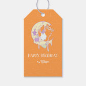 ムーン幽霊不気味ワンボーイハロウィーン1回目の誕生日 ギフトタグ (正面)