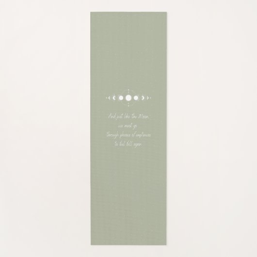 ムーン引用文 – 天緑 ヨガマット (正面)