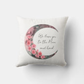 ムーン春フラワーベビーガールボホ子供部屋 クッション (裏面)