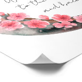 ムーン春フラワーベビーガール子供部屋 ポスター (角)