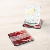 ムーン淡い色のバラパーソナ結婚ルズ コースター (右側)