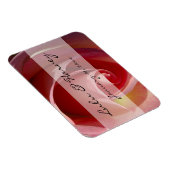 ムーン淡い色のバラパーソナ結婚ルズ マグネット (右側)