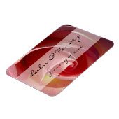 ムーン淡い色のバラパーソナ結婚ルズ マグネット (左側)