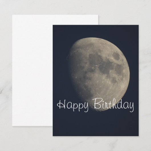 ムーン誕生日カード (正面/裏面)