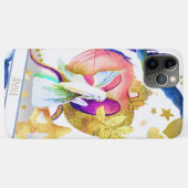 *~*ムーン金ゴールドグリッターフェアリースターズハート城 Case-Mate iPhoneケース (裏面(横))