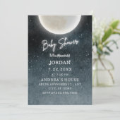 ムーン銀河系ベビーシャワー 招待状 (スタンド正面)