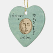 ムーン顔 セラミックオーナメント (左)